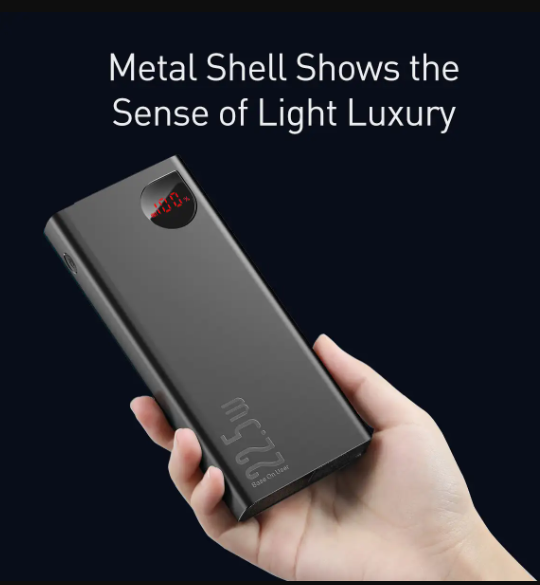 Picture of Baseus Adaman 20000mAh Black 22.5W Power Bank with Digital Display
