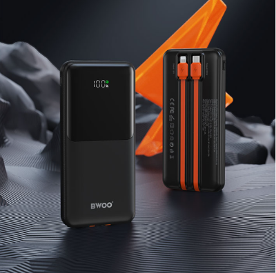 Picture of BWOO BO-P60 10000mAh 22.5W Black Power Bank With Digital Display