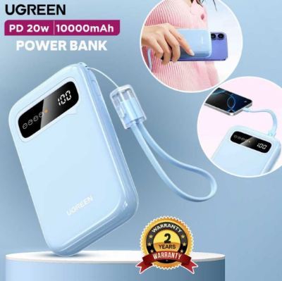 Picture of UGREEN PB522 (45423B) 10000mAh Blue 20W Power Bank with Digital Display