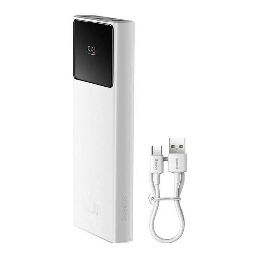 Picture of Baseus Star Lord PPXJ100002 10000mAh White 22.5W Power Bank with Digital Display