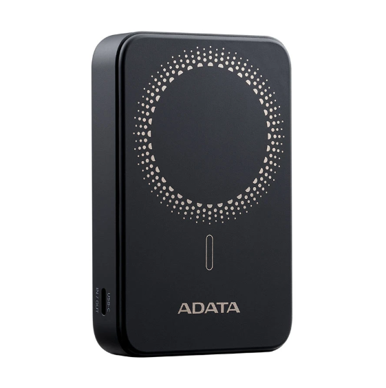 Picture of ADATA R100 10000mAh Black 20W MagSafe Qi Wireless Power Bank