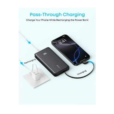 Picture of Anker Zolo 20000mAh Black 22.5W Power Bank with Digital Display