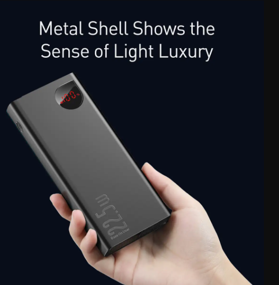 Picture of Baseus Adaman 20000mAh Black 22.5W Power Bank with Digital Display