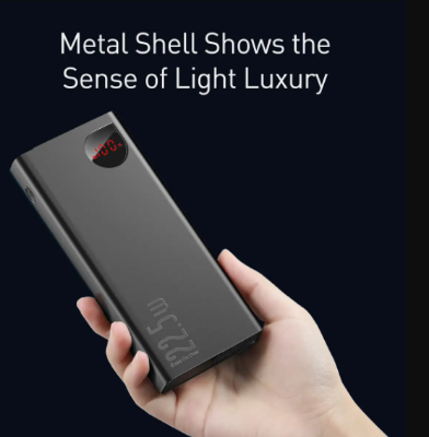 Picture of Baseus Adaman 20000mAh Black 22.5W Power Bank with Digital Display