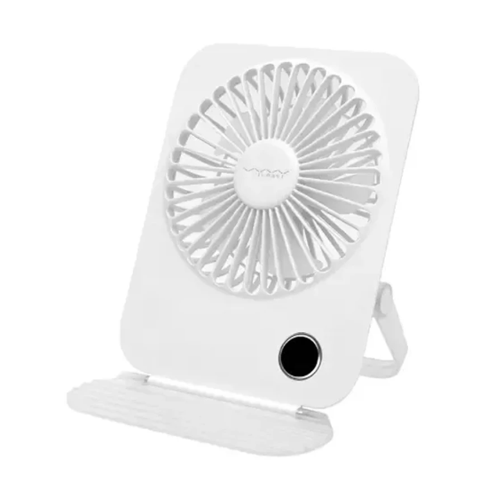 Picture of Vyvylabs D11 White Mini Foldable Desktop Fan #VKD11-WH (1200mAh)