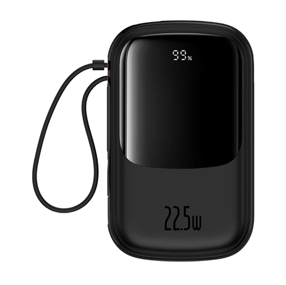 Picture of Baseus Qpow Pro+ P10067103113-00 20000mAh Black 22.5W Power Bank with Digital Display