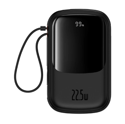 Picture of Baseus Qpow Pro+ P10067103113-00 20000mAh Black 22.5W Power Bank with Digital Display