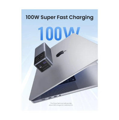 Picture of UGREEN PB724 (35526B) Gray 12000mAh 100W Fast Charging Power Bank with Digital Display
