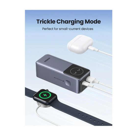 Picture of UGREEN PB724 (35526B) Gray 12000mAh 100W Fast Charging Power Bank with Digital Display
