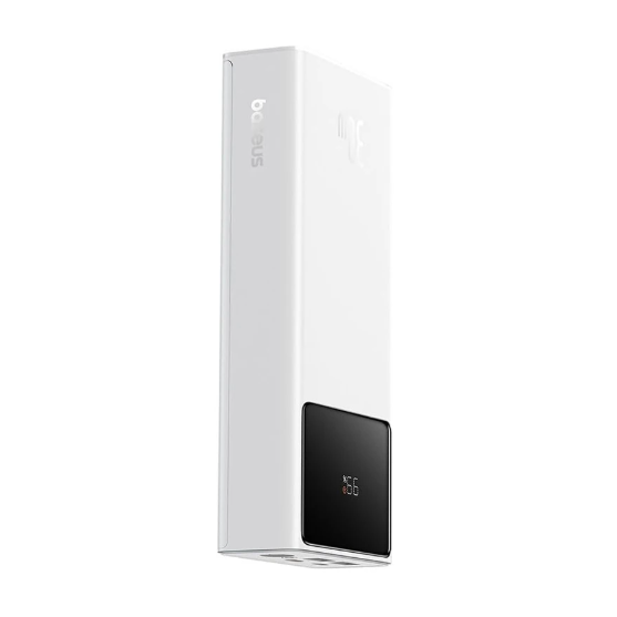 Picture of Baseus Star Lord P10022904213-00 20000mAh White 30W Power Bank with Digital Display & USB-A to Type-C White Cable