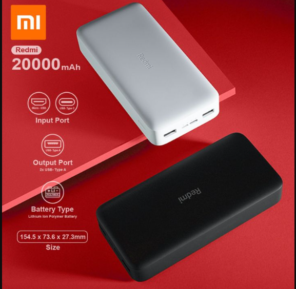 Picture of Xiaomi Redmi Fast Charge PB200LZM 20000mAh Black 18W Power Bank