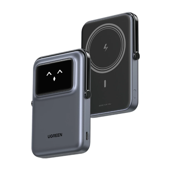 Picture of UGREEN PB572 Uno 10000mAh Grey 20W MagSafe Qi Wireless Power Bank