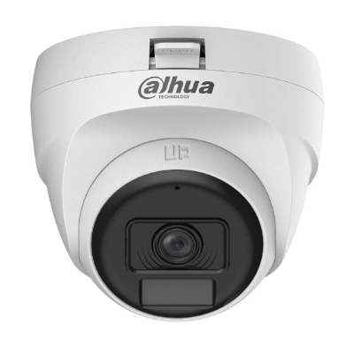 Picture of Dahua HAC-T1A21-U-IL-A (2.8mm) (2.0MP) Smart Dual Light HDCVI Fixed Eyeball Dome CC Camera (Built in Audio)