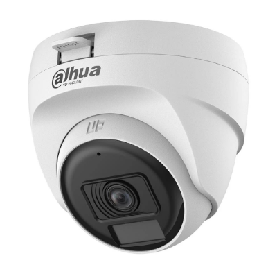 Picture of Dahua HAC-T1A21-U-IL-A (2.8mm) (2.0MP) Smart Dual Light HDCVI Fixed Eyeball Dome CC Camera (Built in Audio)