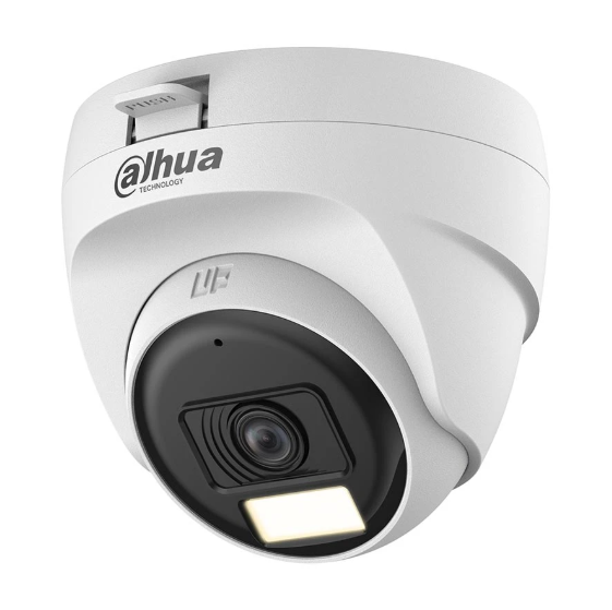 Picture of Dahua HAC-T1A21-U-IL-A (2.8mm) (2.0MP) Smart Dual Light HDCVI Fixed Eyeball Dome CC Camera (Built in Audio)