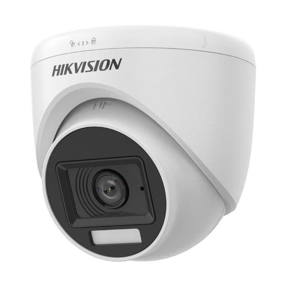 Picture of Hikvision DS-2CE76G0T-LPFS (2.8mm) (3MP) 2K Smart Hybrid Light Audio Fixed Turret CC Camera