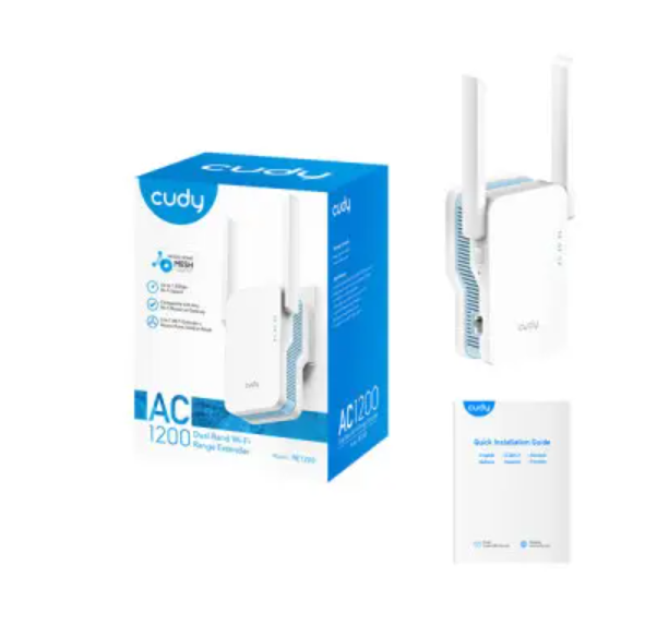 Picture of Cudy RE1200 AC1200Mbps Dual Band Mesh Wi-Fi Range Extender