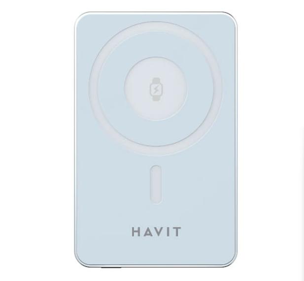 Picture of Havit PB5219 10000mAh Blue 20W MagSafe Qi Wireless Power Bank