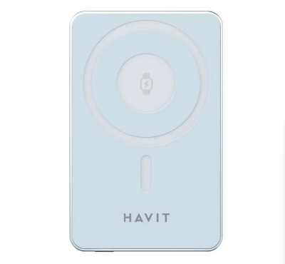 Picture of Havit PB5219 10000mAh Blue 20W MagSafe Qi Wireless Power Bank
