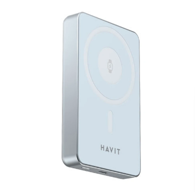Picture of Havit PB5219 10000mAh Blue 20W MagSafe Qi Wireless Power Bank