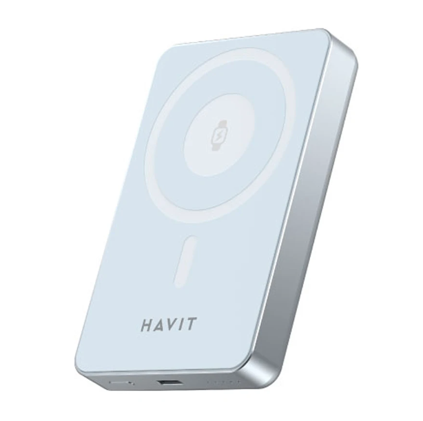 Picture of Havit PB5219 10000mAh Blue 20W MagSafe Qi Wireless Power Bank