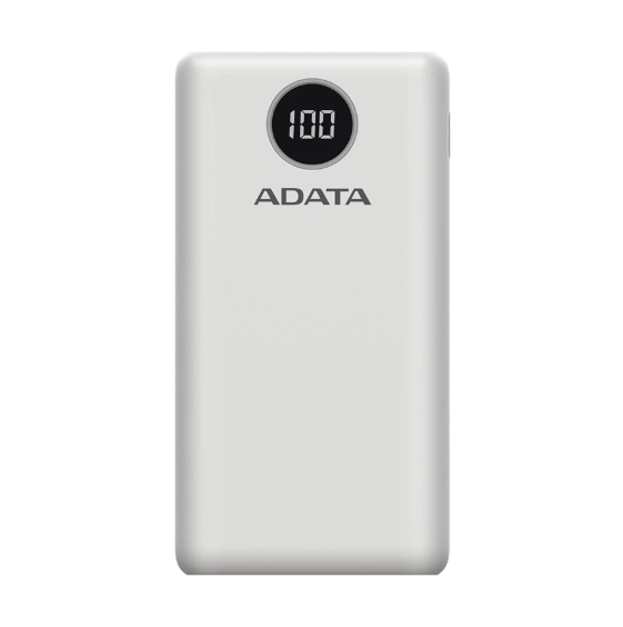 Picture of ADATA P20000QCD হোয়াইট পাওয়ার ব্যাঙ্ক ২০০০০ এমএএইচ