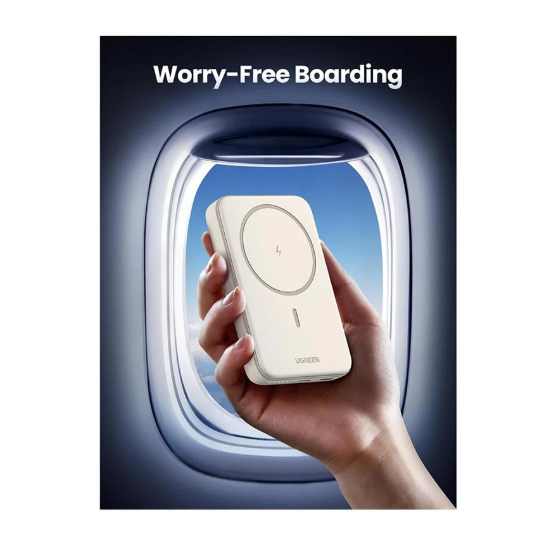 Picture of UGREEN PB561 10000mAh Off-White 20W MagSafe Qi Wireless Power Bank
