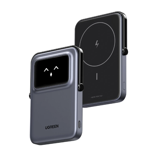 Picture of UGREEN PB571 Uno 5000mAh Grey 20W MagSafe Qi Wireless Power Bank