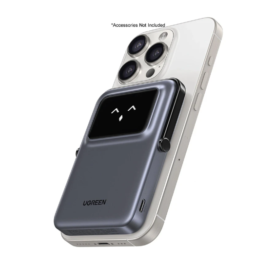Picture of UGREEN PB571 Uno 5000mAh Grey 20W MagSafe Qi Wireless Power Bank