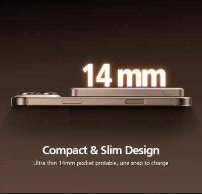 Picture of Micropack WPB-10S 10000mAh Black 20W Magnetic Wireless Charging Power Bank