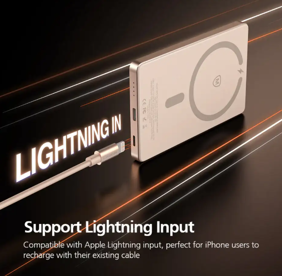 Picture of Micropack WPB-10S 10000mAh Black 20W Magnetic Wireless Charging Power Bank
