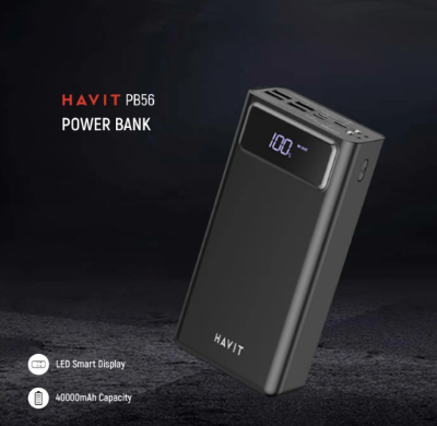 Picture of Havit PB56 40000mAh Black 18W Power Bank with LED Smart Display