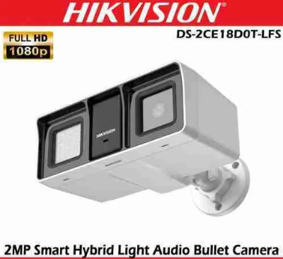 Picture of Hikvision DS-2CE18D0T-LFS (3.6mm) (2MP) Smart Hybrid Light Bullet CC Camera (Built-in Audio)