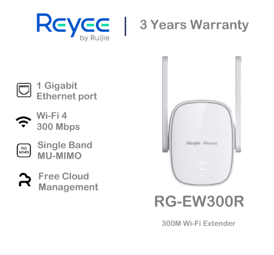 Picture of Ruijie RG-EW300R 300Mbps Ethernet Wi-Fi Range Extender