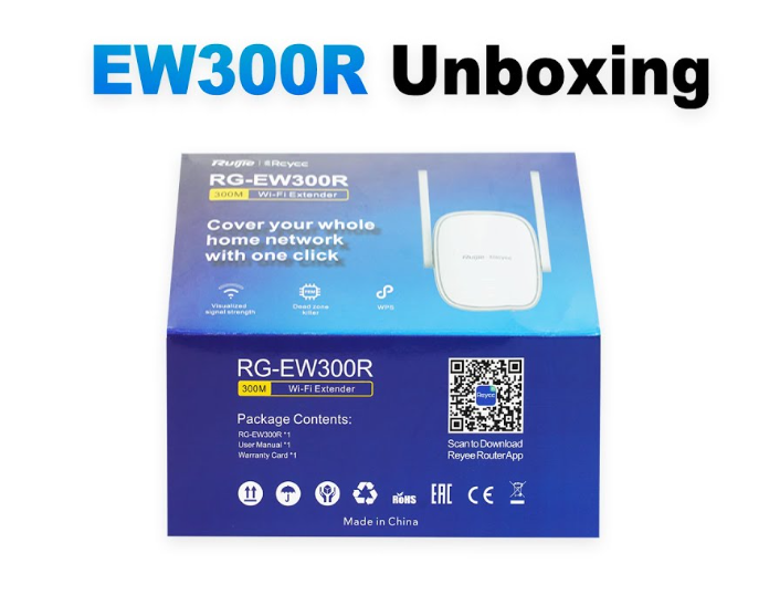 Picture of Ruijie RG-EW300R 300Mbps Ethernet Wi-Fi Range Extender