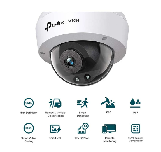 Picture of TP-Link VIGI C230I (4mm) (3.0MP) IR Dome IP Camera