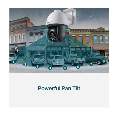 Picture of TP-Link VIGI C540 (4mm) (4MP) Outdoor Full-Color Pan Tilt Dome IP Camera