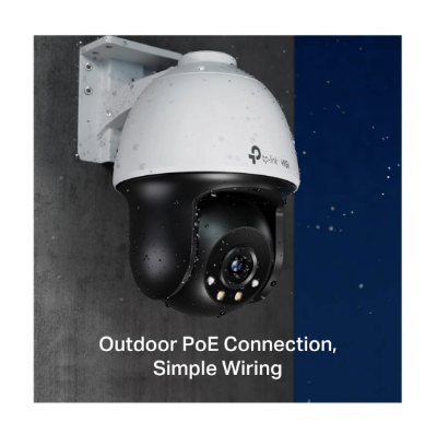 Picture of TP-Link VIGI C540 (4mm) (4MP) Outdoor Full-Color Pan Tilt Dome IP Camera
