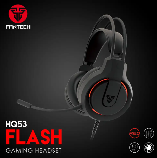 Picture of Fantech HQ53 Flash Wired Black Gaming Headphone
