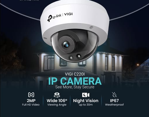 Picture of TP-Link VIGI C220I V1 (2.8mm) (2.0MP) IR Dome IP Camera