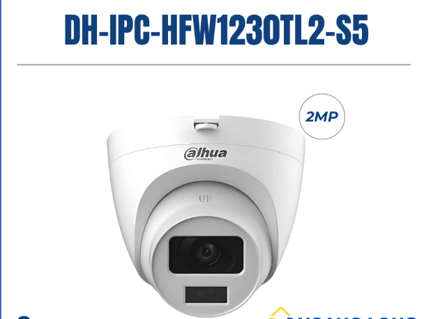 Picture of Dahua DH-IPC-HDW1230T2-S5 (2.8mm) (2.0MP) Dome IP Camera
