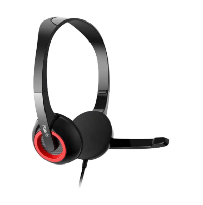 Picture of Havit H202d 3.5mm Double Plug Wired Black Headphone for Computer