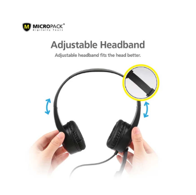 Picture of Micropack MHP-02 Black Headphone | Free Delivery
