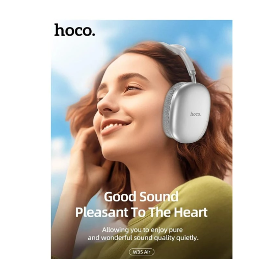 Picture of Hoco W35 Air Silver Bluetooth Headphone