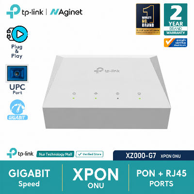 Picture of TP-Link XZ000-G7 (UPC) V1 White 1-Port Gigabit XPON Terminal