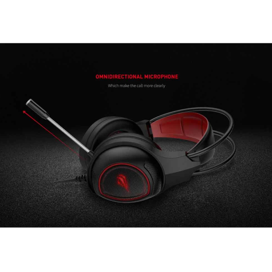 Picture of Havit HV-H2239D 3.5mm Audio Jack+USB Black-Red Gaming Headphone