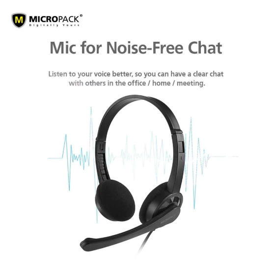 Picture of Micropack MHP-01 Black Wired Headphone