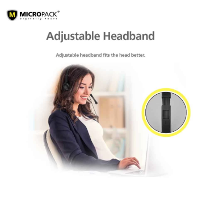 Picture of Micropack MHP-01 Black Wired Headphone