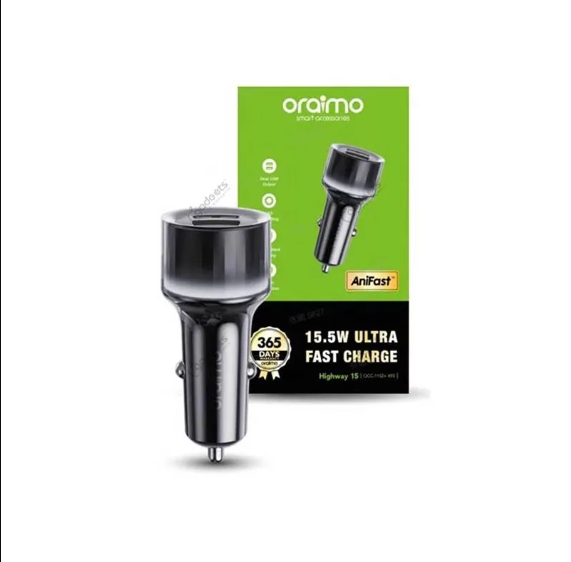 Picture of Oraimo Highway 15 Car Charger (OCC-1152D)- Black
