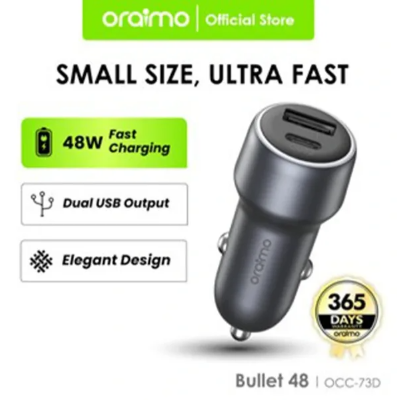 Picture of Oraimo Car Charger OCC-73D Dark Chrome
